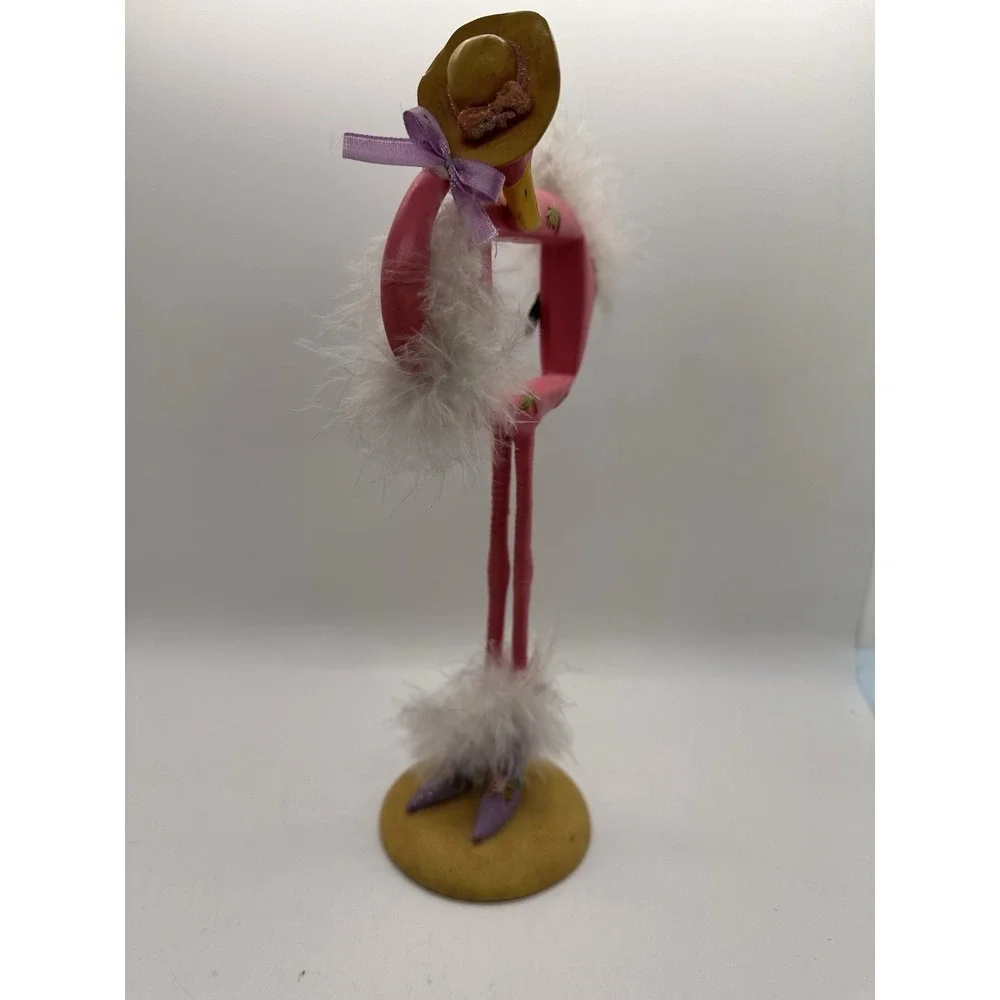 Whimsical Pink Flamingo Photo Frame Feathers 13024‎ Retro Kitsch Decor